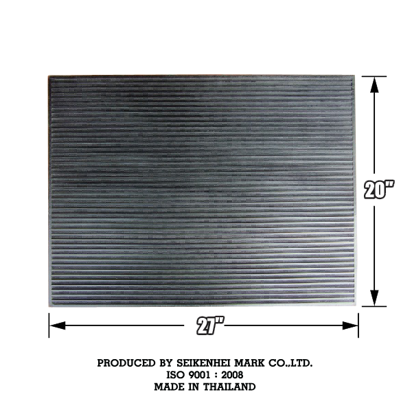 ยางปูพื้นแผ่นเรียบลาย EUROPE 27″ x 20″